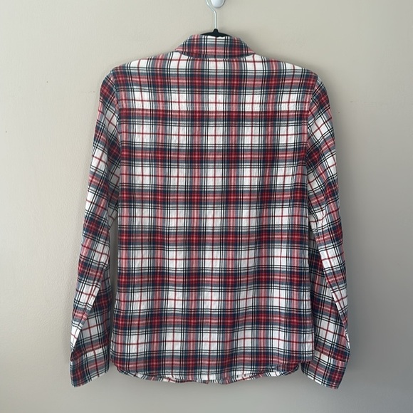 J. McLaughlin Womens Plaid Long Sleeve Button Up Shirt Sz 4 Preppy Classic Rodeo - Picture 2 of 7